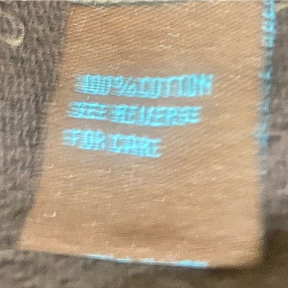 Patrizia Luca 100% Cotton brown button down pea coat big notched collar medium - Picture 11 of 11